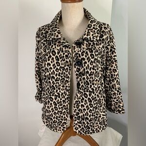 XXi, Leopard Print Women's Jacket. Size M